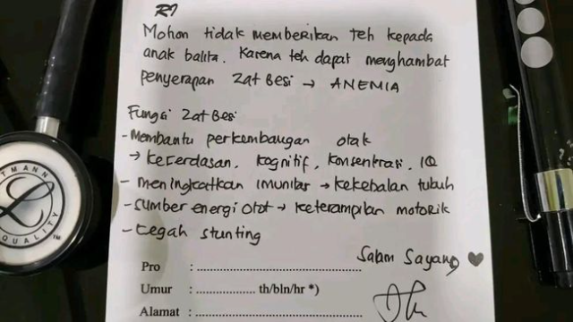 Larangan Beri Teh pada Balita yang Bisa Picu Anemia
