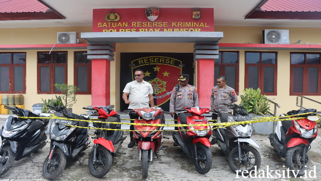 Polres Biak Numfor Berhasil Membongkar Jaringan Curanmor